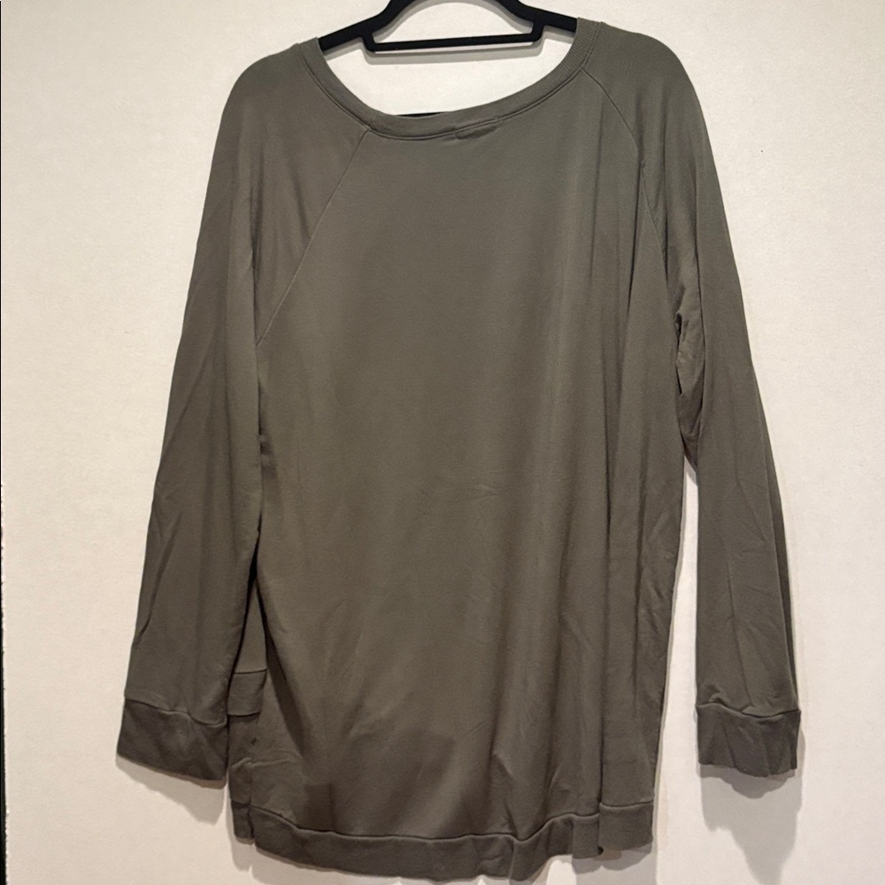Threads 4 Thought - Parscarelli Feather Fleece Sweatshirt Size XXL. Olive Gree - Picture 10 of 15
